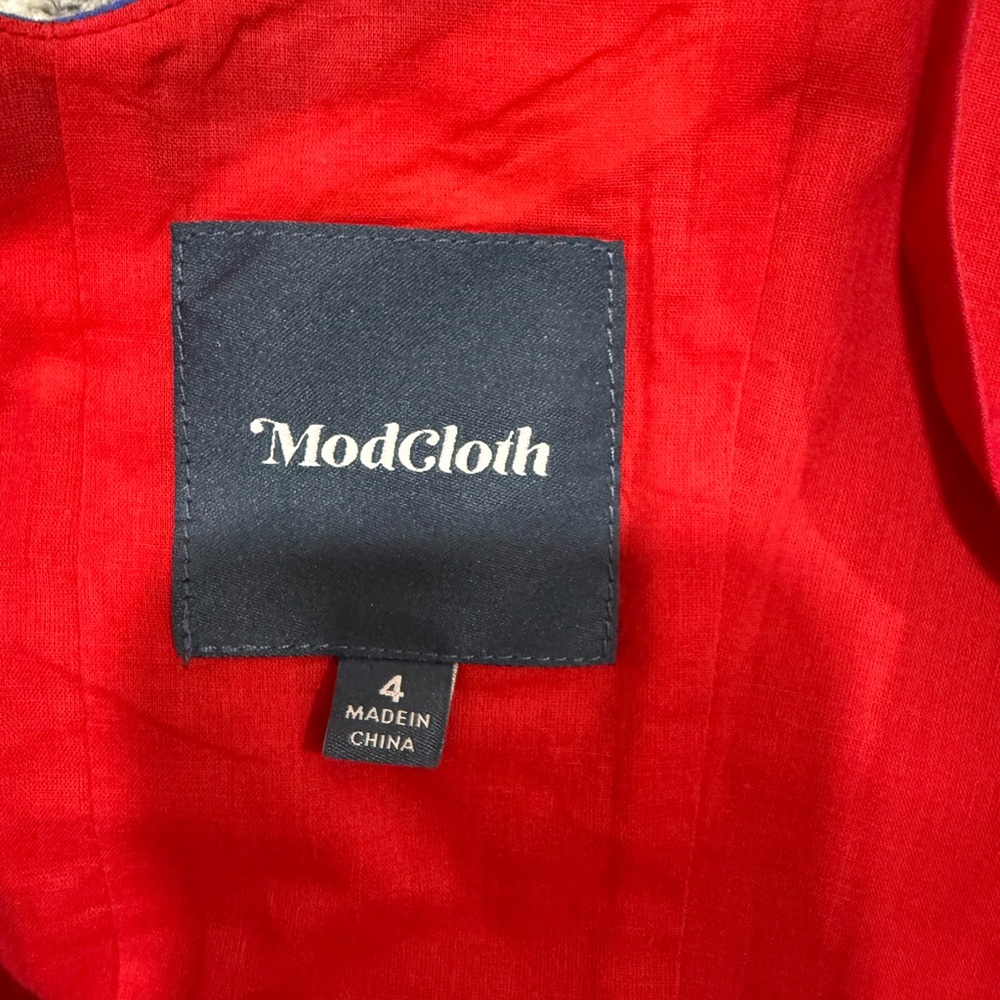 Mod Cloth Red Dress - Picture 3 of 3